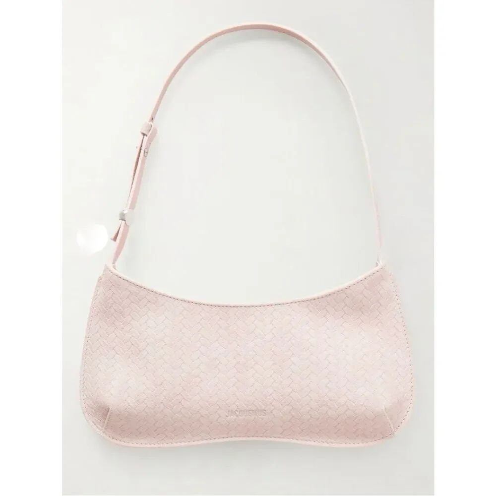 JACQUEMUS 
Le Bisou Sue Zip Handbag - Light Pink 410